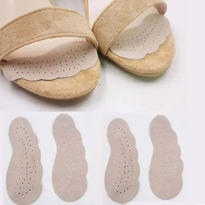 الصنادل المضادة للانزلاق ملصقات جلدية الأمامية وسادة حذاء نسائي بكعب عالٍ لتخفيف الآلام إدراج النعال تو وسادة أحذية العناية بالقدم #2