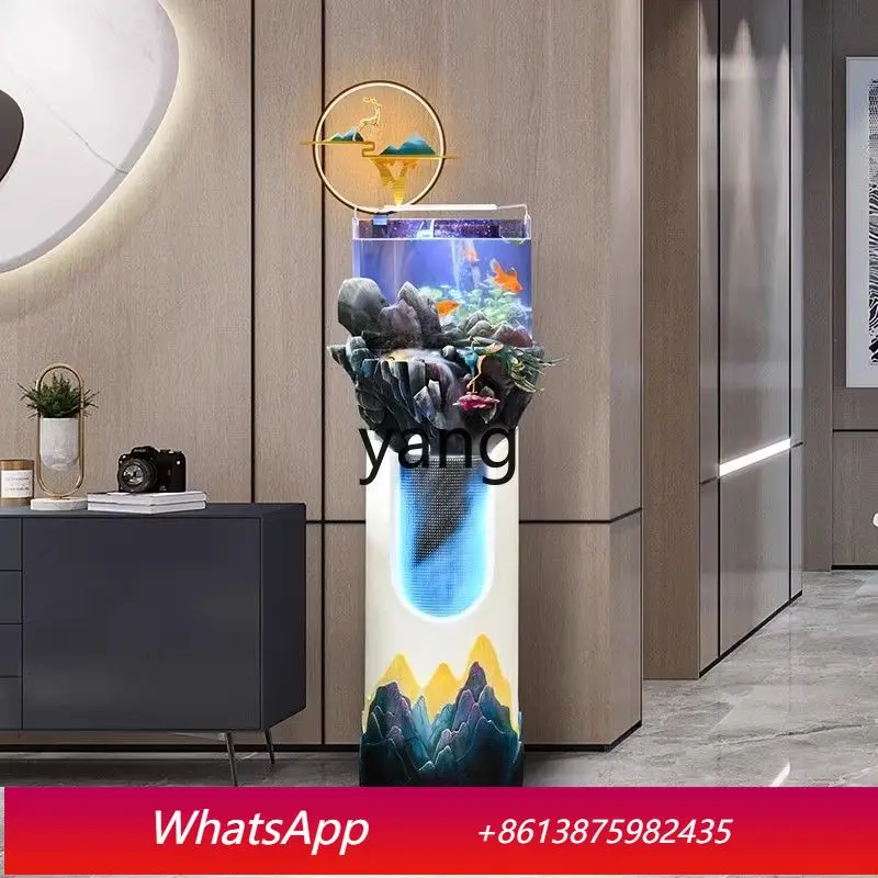 

LH living room Chinese fish tank home TV cabinet floor creative flowing water fish tank decoration
