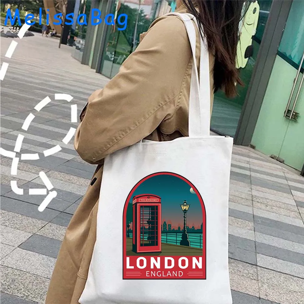 Seoul Budapest Amalfi alupon Ibiza milano italia svizzera Rio De Janeiro Seville paris Vienna Emblem Tote Bag Eco Handbag