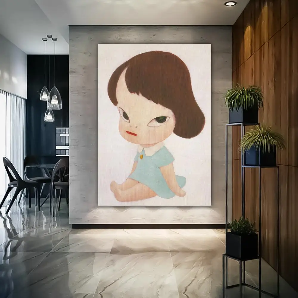 Yoshitomo Nara Dream Doll Cartoon Movie Sticky Posters Vintage Room Home Bar Cafe Decor Vintage Decorative Painting