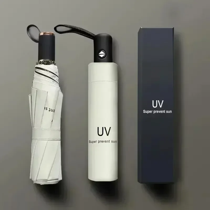 【 Automatic sunscreen umbrella 】 Male and female students Korean version of sunshine and rain dual-use UV sun umbrella large