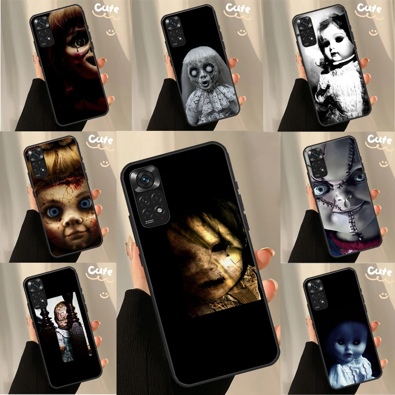 Creepy Dolls Case For Xiaomi Redmi Note 10 11 8 9 12 Pro Redmi Note 12S 11S 10S 9S 9C 10C 10A 12C Coque