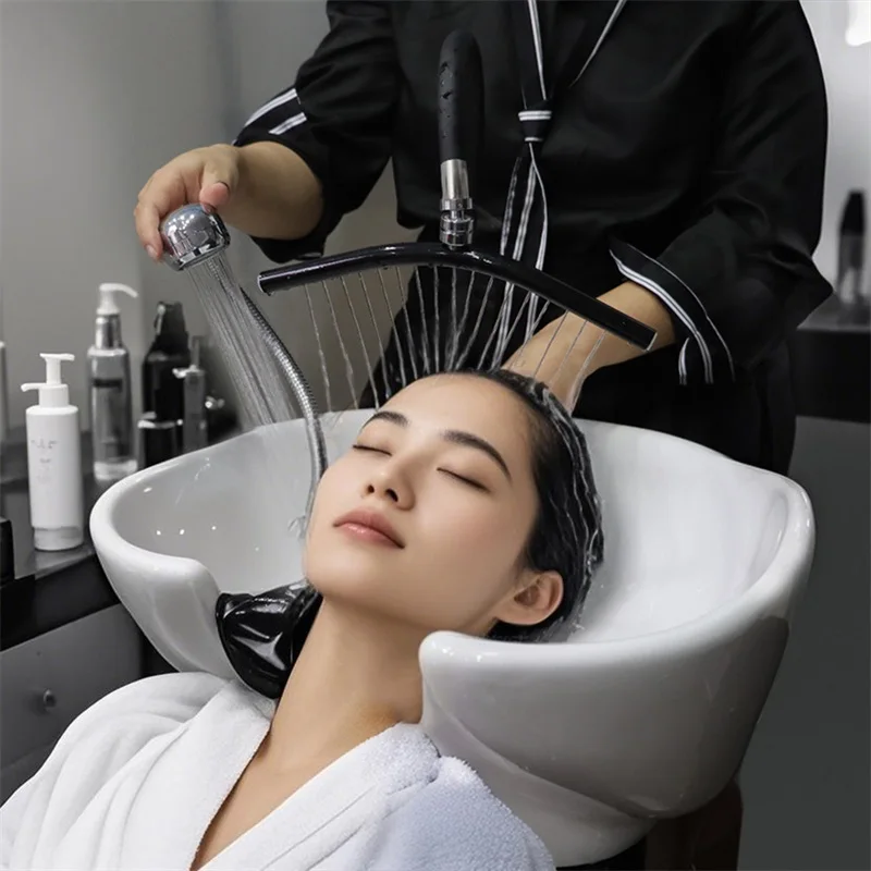 

Регулируемая на 360 градусов насадка для душа для мытья волос в спа-водопаде для салона - аксессуар для рамы для умывальника