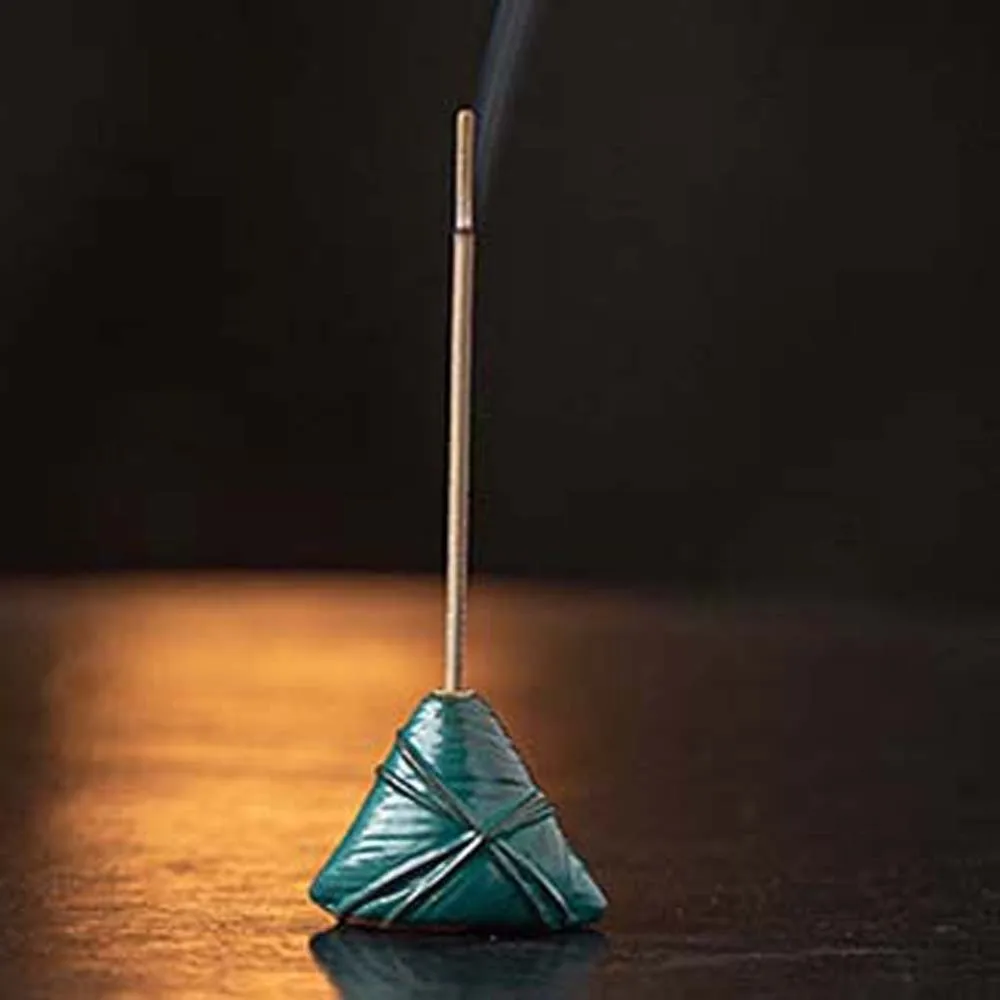 

Ceramic / Resin Zongzi Incense Holder Mini Zen Style Incense Stick Burner Traditional Ancient Style Aromatherapy Ornament