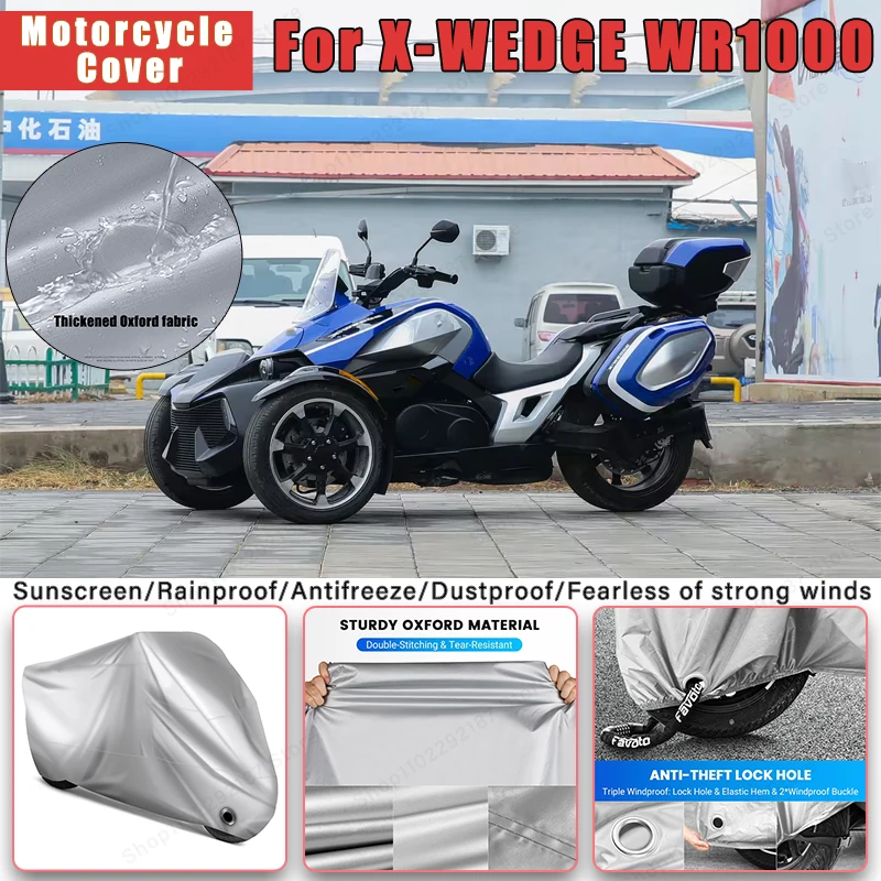 

For X-WEDGE WR1000 No Ear Motorcycle Cover - Outdoor Full Body Protection, Waterproof Dustproof Sunscreen Accessory