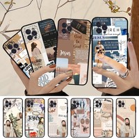 Faith Christian Religious Jesus Phone Case For IPhone 15 14 13 12 Mini 11 Pro XS Max X XR SE 6 7 8 Plus Soft Silicone Cover