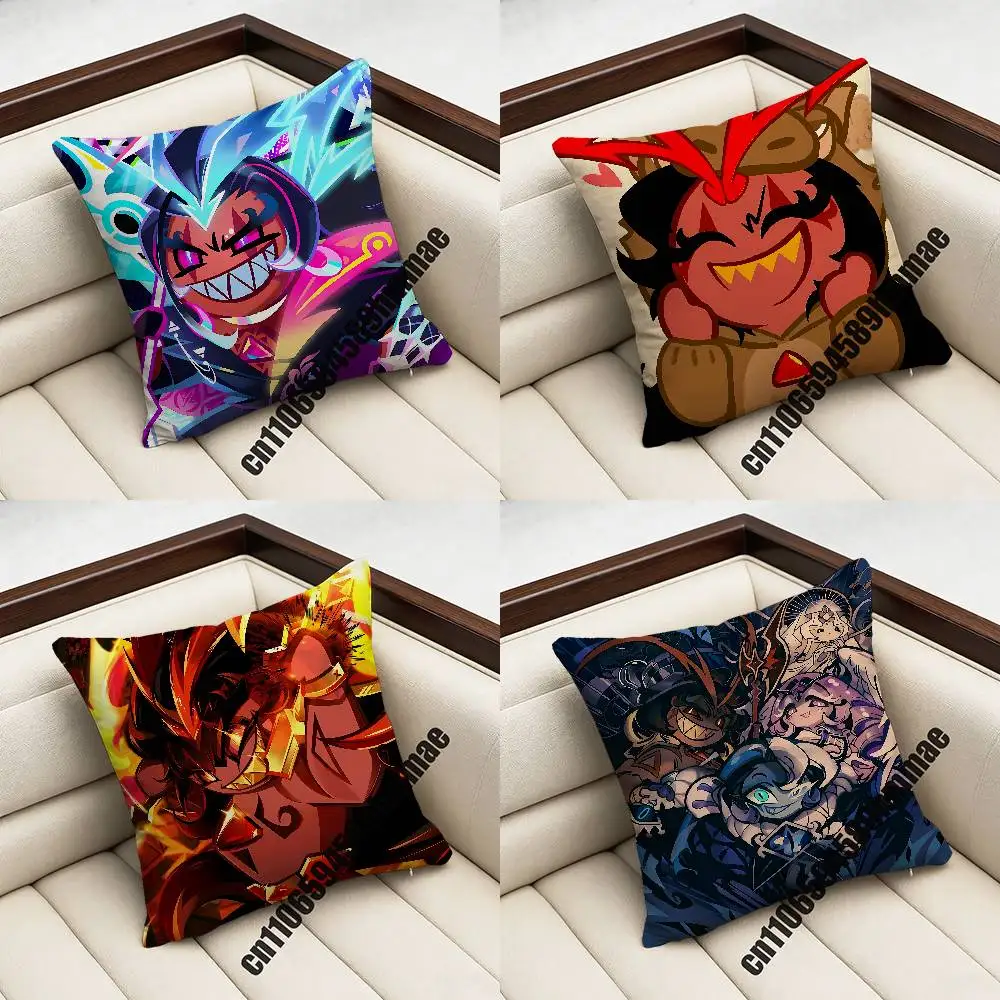 

For Burning Spice C-Cookie Run Throw Pillow Case Sham 45x45cm 40x40cm Square Car Pillowcase Pad Cushion Cover