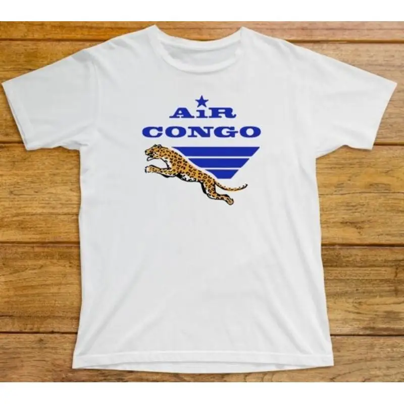 Air Congo T Shirt 659 Retro Airline Logo Zaire Africa Kinshasha Sabena Zambia