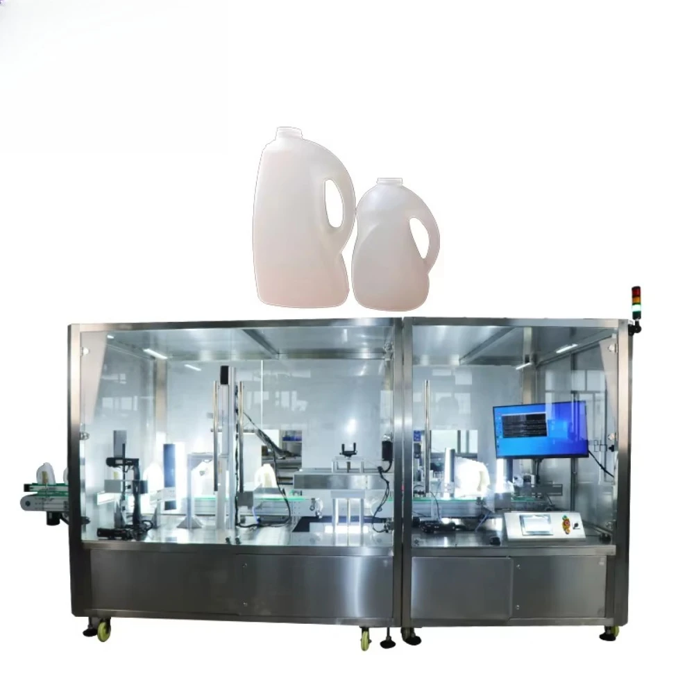 Fully-Automatic Plastic Bottle Visual Inspection Automation Integration Equipment With Six High-Resolution Industrial Cameras