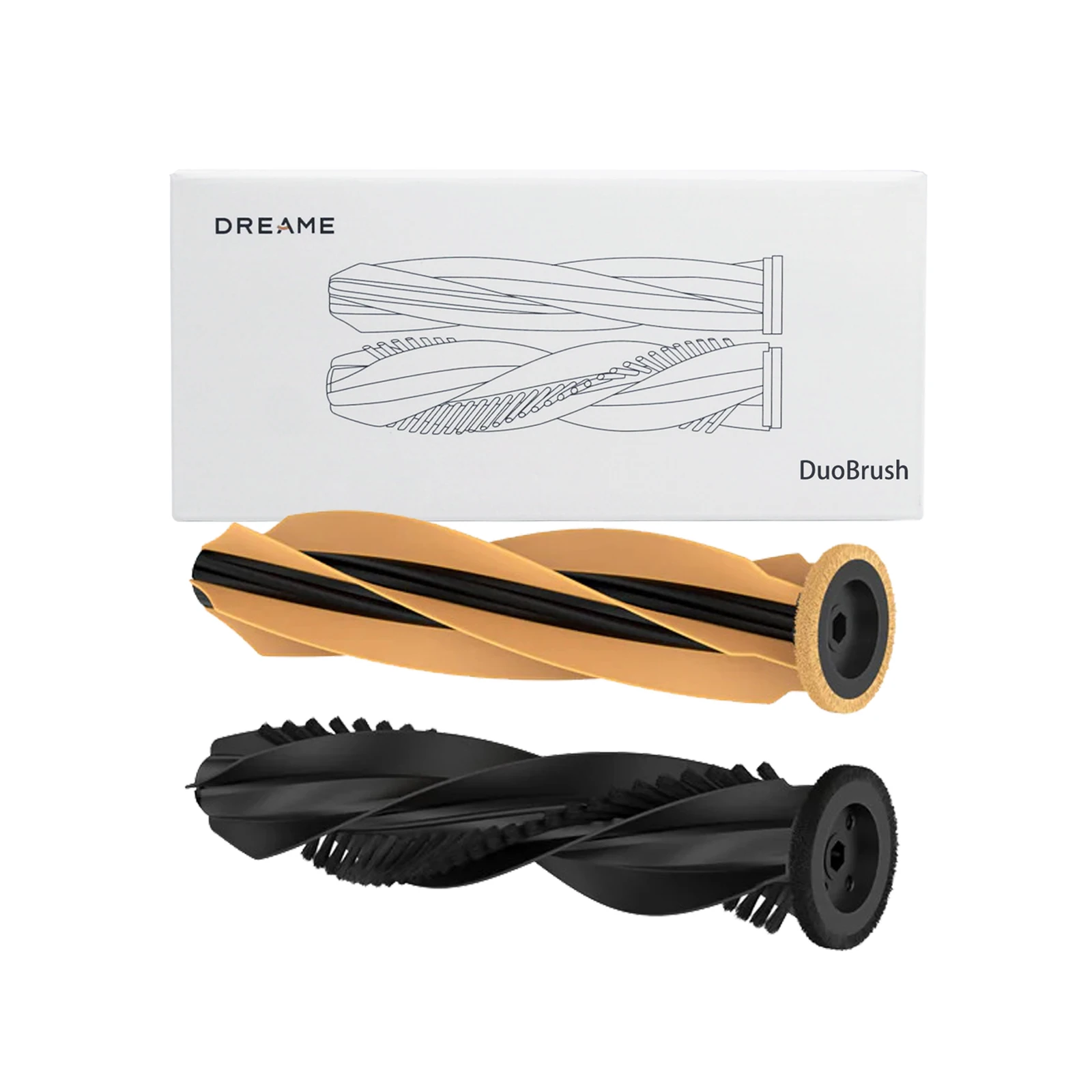 Escova Original Dreame DuoBrush para Aspiradores Robot X50 Ultra/L50 Ultra/L40s Ultra/Série Aqua10/D20 Plus/D20 Pro Plus/Matrix10 Ultra