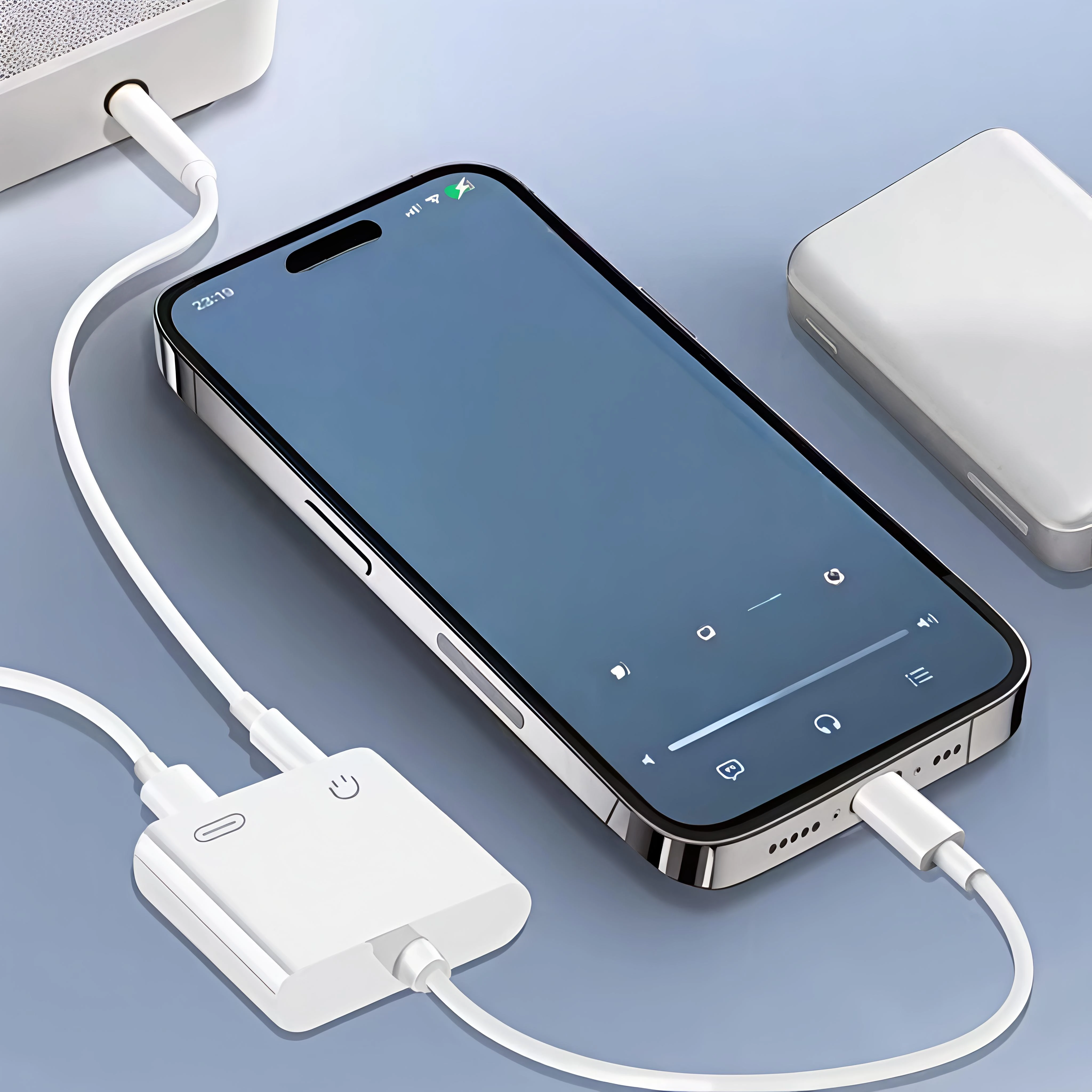 2 in 1 Type C to 3.5mm Jack Audio Aux Charging Cable Headphone OTG Adapter For iPhone 15 Pro Max Plus Samsung Xiaomi Huawei