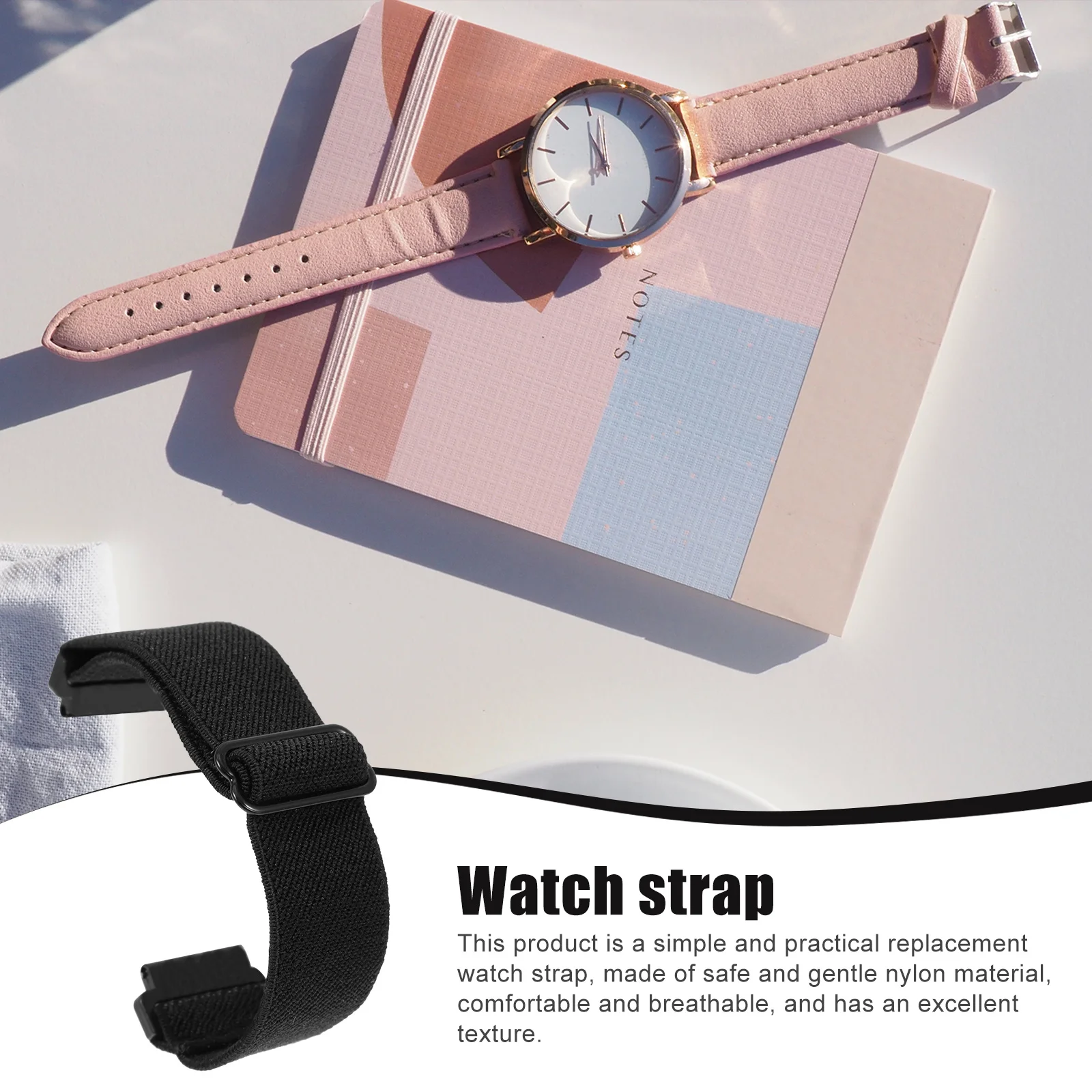 

1Pcs Nylon Watch Band Simple Weaving Design Comfortable Stretch Wrist Strap for Most Watch Models Fashion Fabric Belt