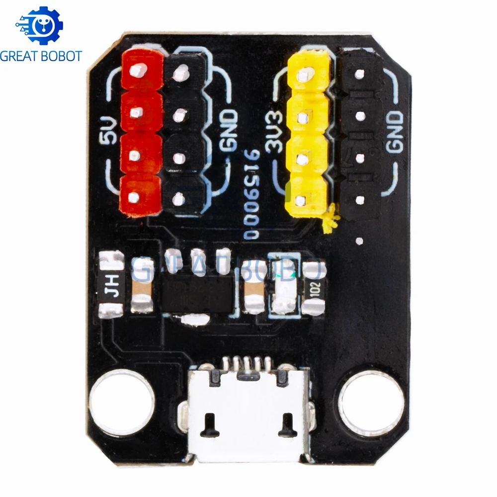 AMS1117 chip Power module USB Power module Micro USB port 3.3V  5V for arduino