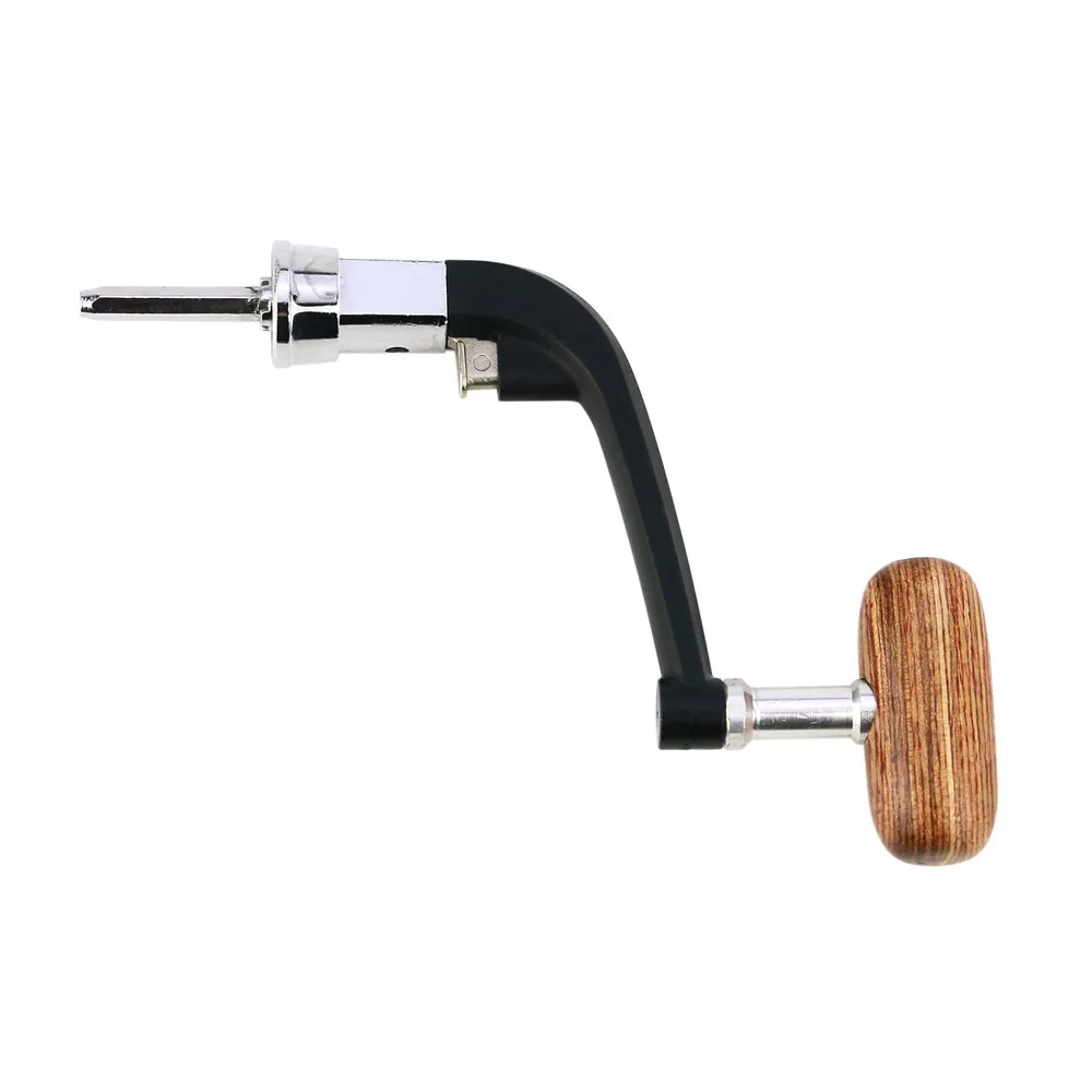 

Metal Spinning Reel Folding Rocking Arm Wheel Grasp Wooden Rocking Handle Fishing Accessories