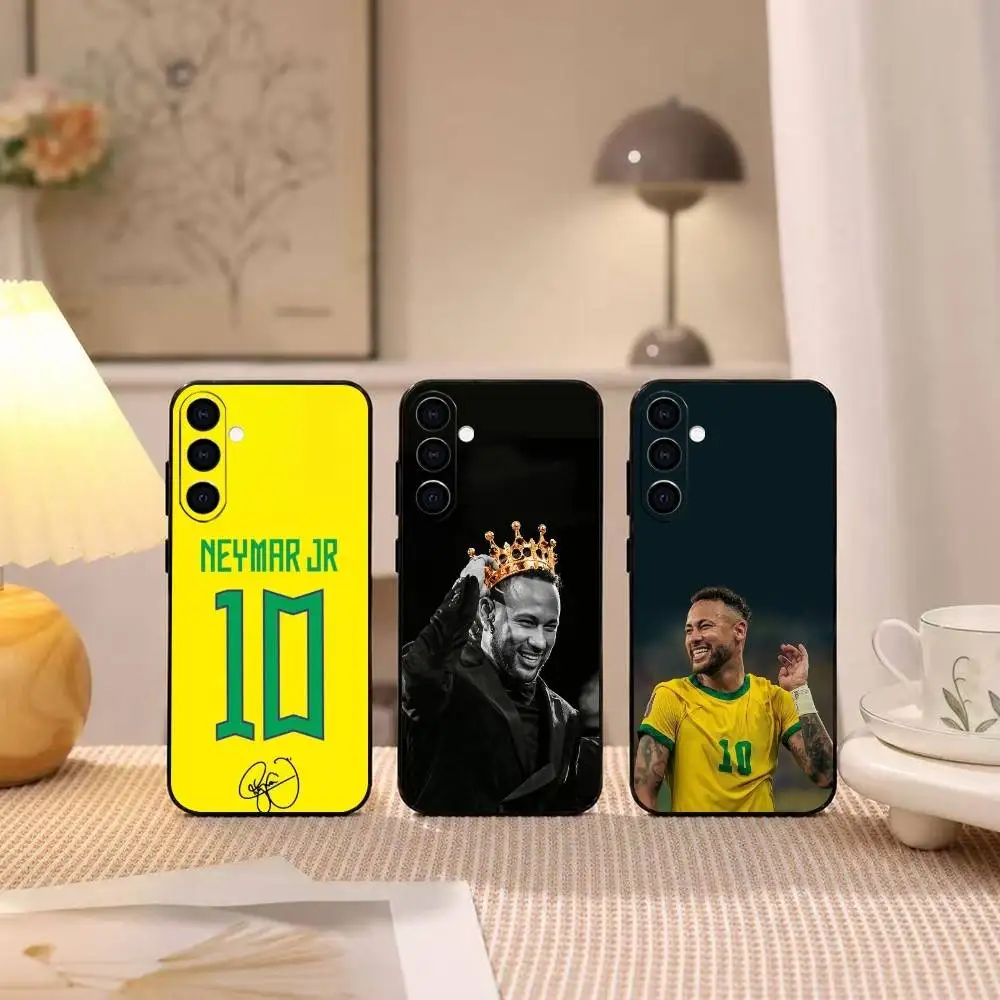 

Football superstar Neymar Phone Case Black Silicone Soft For Samsung Galaxy A73,A72,A71,A70,A53,A52,A51