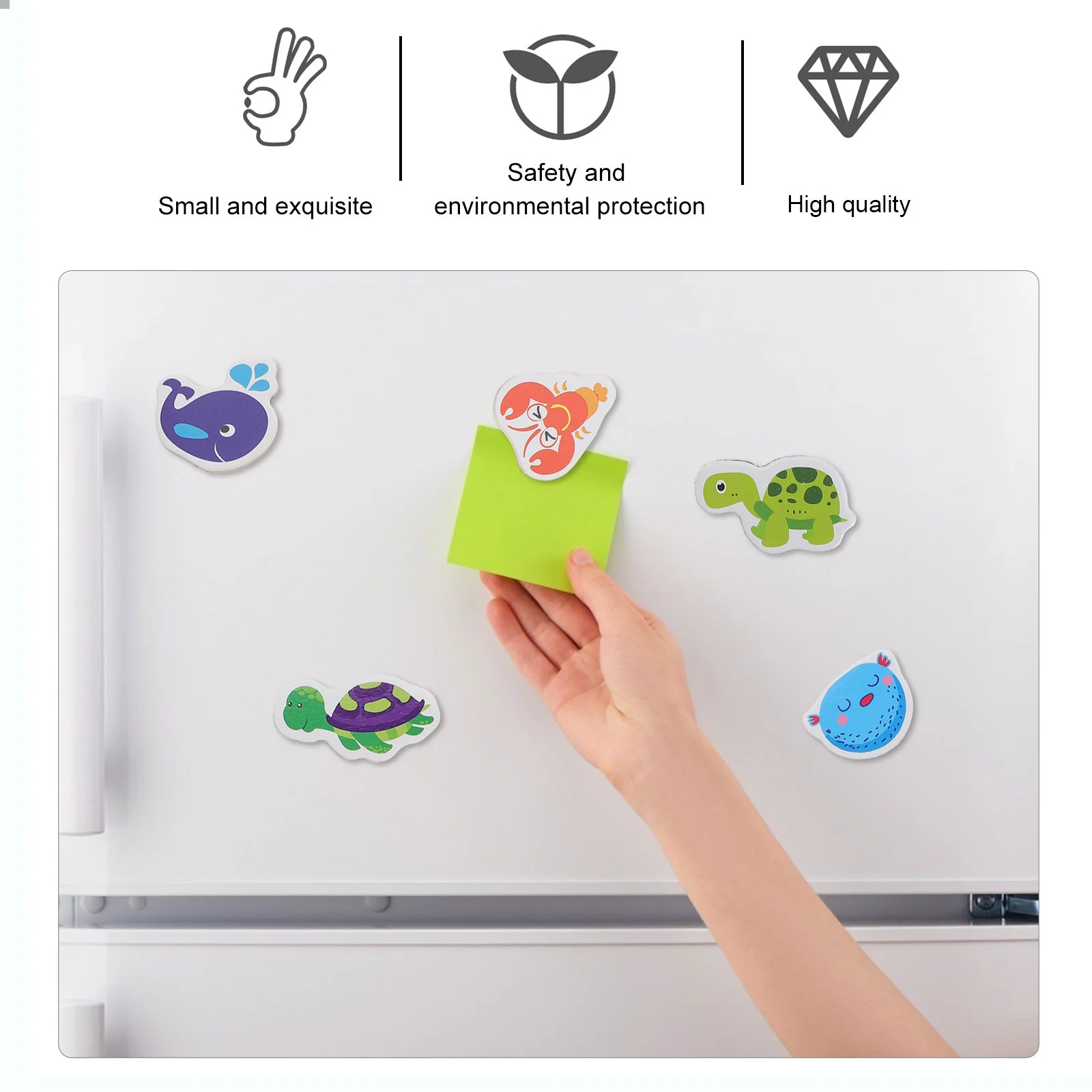 Sea Decor Animal Fridge Magnet Infant Toys Magnets for Kids Baby Learning Toddler Cartoon Refrigerator Stickers Small