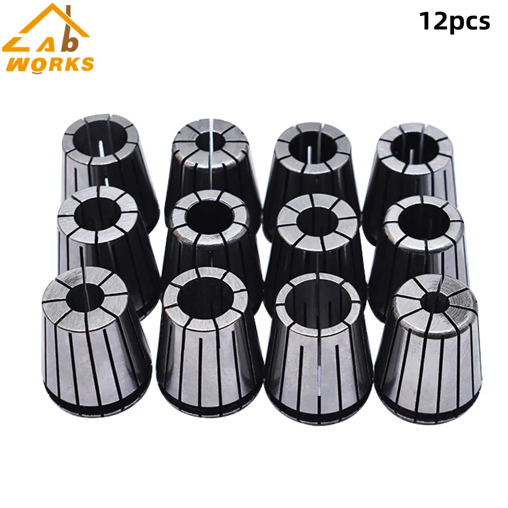 ER32 Spring Collet 1/8"-3/4" For CNC Milling Lathe Tool Engraving Machine 12Pcs