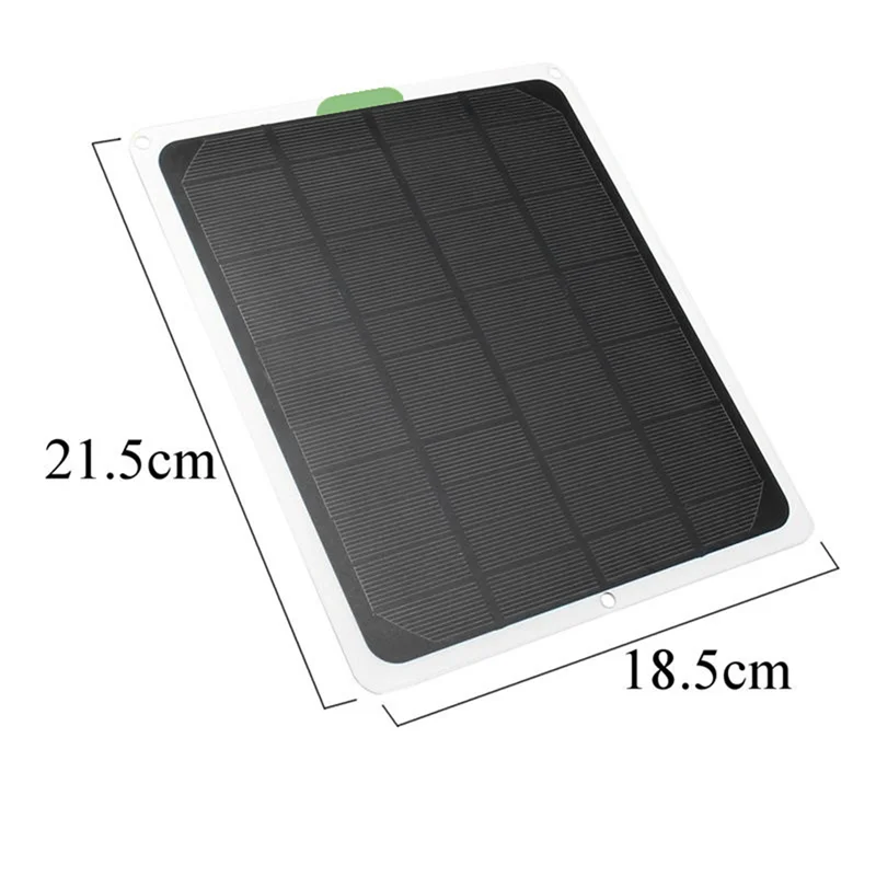 

20W Solar Panel 12V/5V USB2.0 Solar Car Charger Outdoor Portable Monocrystalline Silicon Flexible Solar Panel