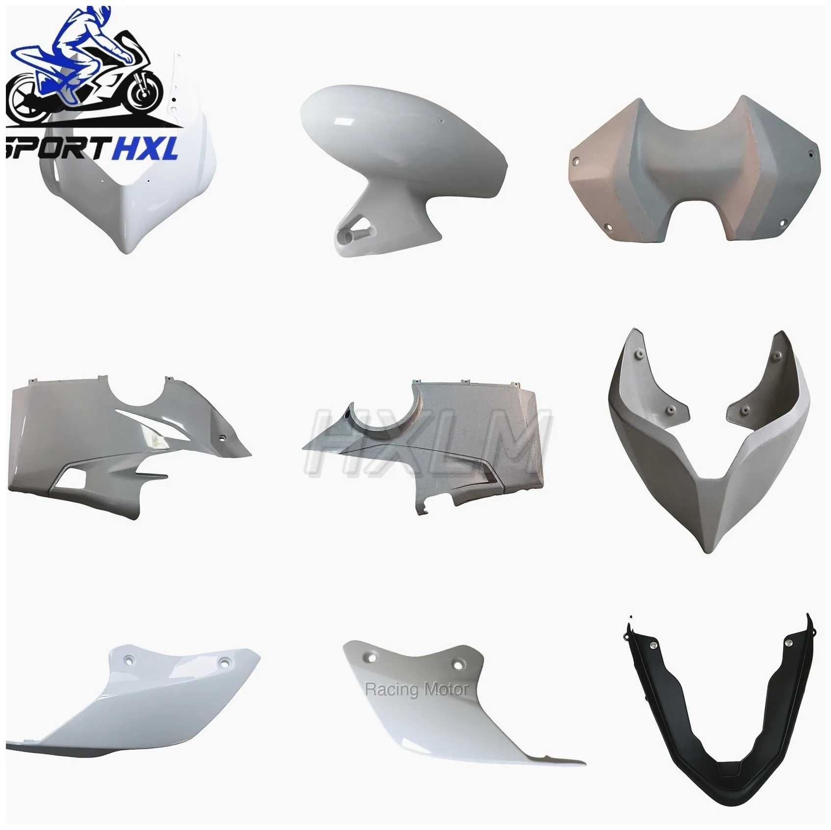 Motorcycle Fairing Body Kit - KULL For DUCATI V4S1000 2017-2020 Motorcycle Accessories Unpainted Body Left and Right Inside Cove