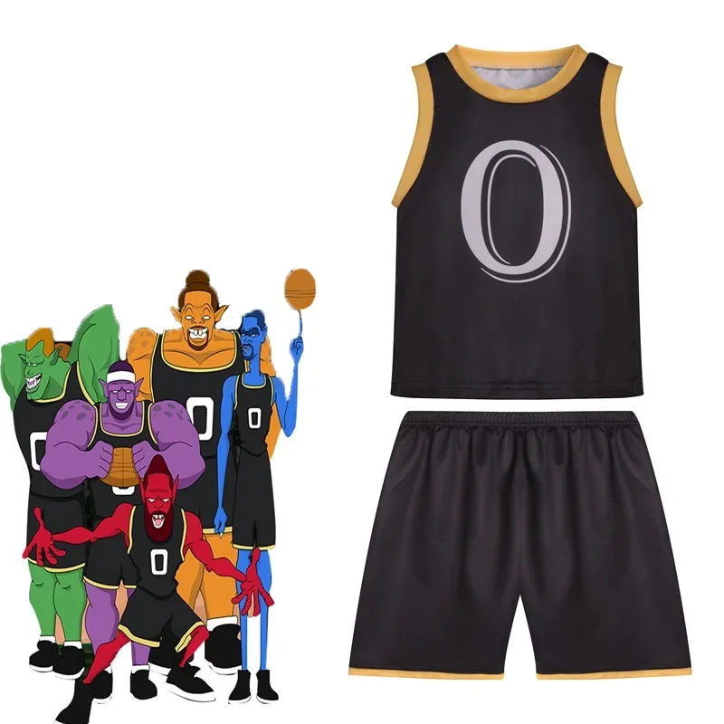 Space Jam 2 Kids Clothes Boys Girls Tune Squad Sports Basketball Suit Summer Children Sleeveless Baby Vest T-shirt   Pants Sets