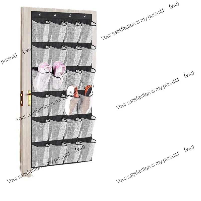 24 باب شبكي خلفي حقيبة للتعليق حقيبة تخزين حقيبة تخزين الأحذية متعددة الطبقات تخزين شبكي معلق