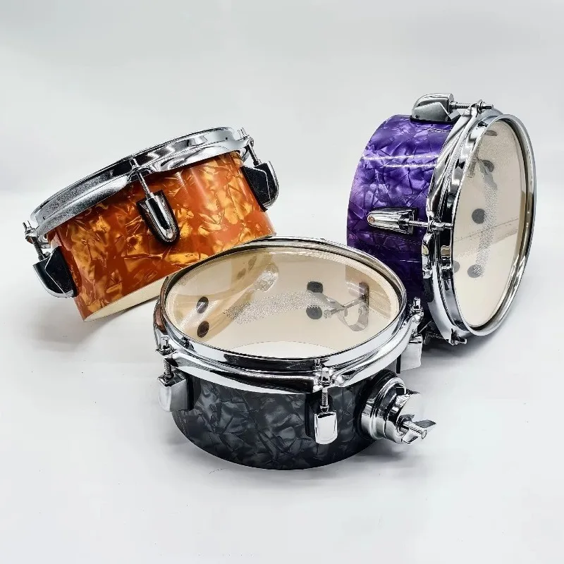 Portable Wood Special‑Effect Snare Tom Drum With Drum Mount Bracket