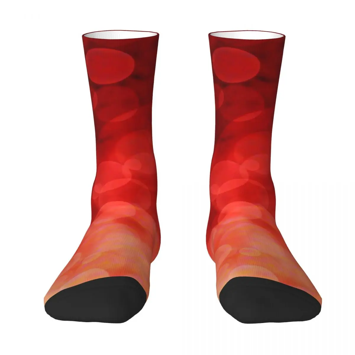 Sunset Spots Socks Abstract Dots Print Novelty Stockings Men Breathable Outdoor Sports Socks Autumn Design Anti Bacterial Socks