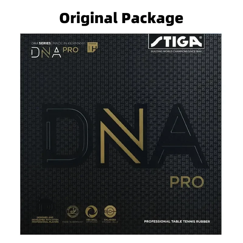 Raqueta de tenis de mesa Original STIGA DNA PRO M/H/S, esponja especializada con goma fuerte integrada para tenis de mesa