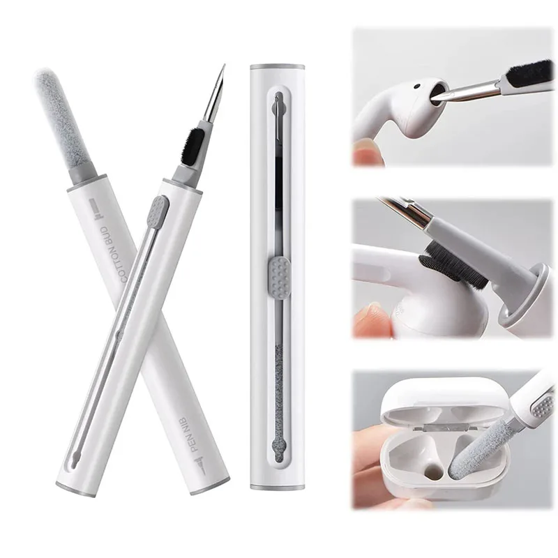 طقم أدوات نظافة لأجهزة Airpods Pro 3 2 1 سماعات بلوتوث أداة تنظيف علبة سماعات أذن متينة قلم فرشاة نظيف لأجهزة شاومي airdot 3Pro