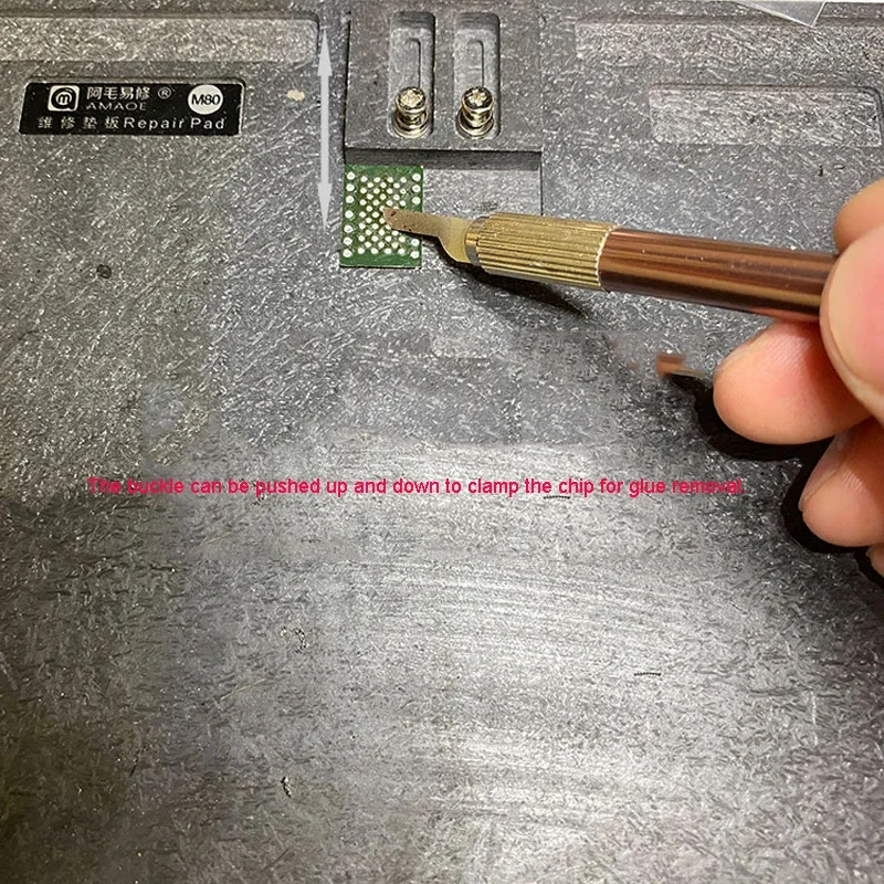 Imagem -02 - Phone Repair Pad Mutifunction Pedra Sintética Quick Chip ic Cola Remover Solda Ferramentas de Retrabalho Amaoe-m80