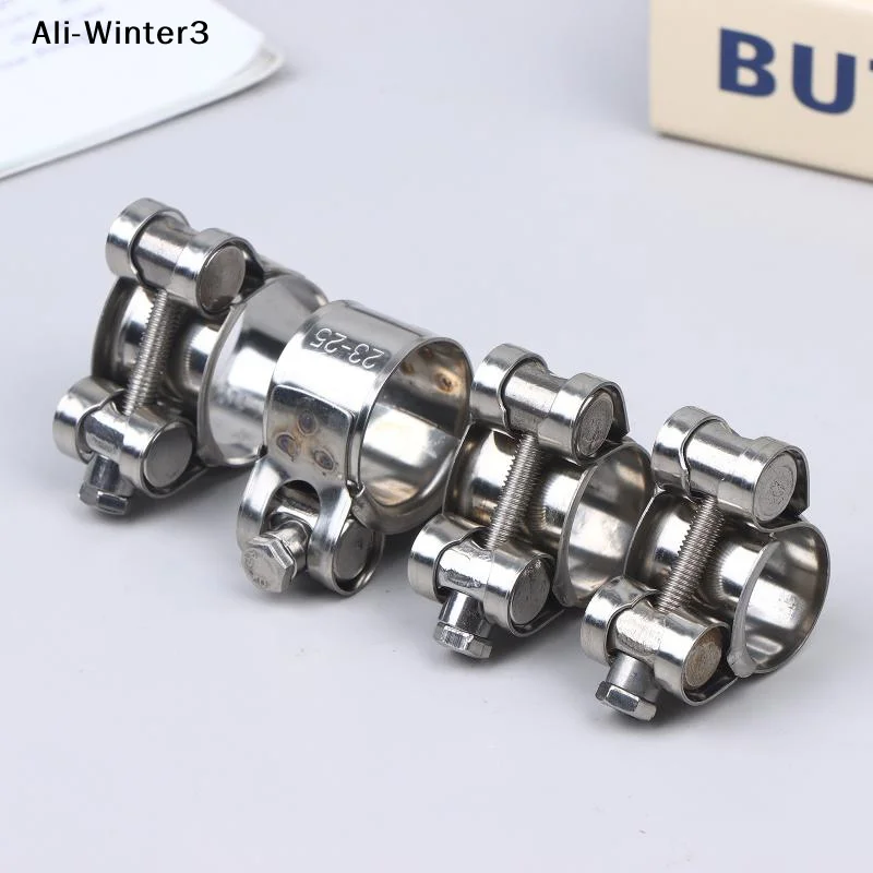 

【Wt】2 шт. усиленных хомутов из нержавеющей стали в европейском стиле для шлангов, выхлопных труб, круглых воздуховодов и водопроводных труб, инструмент для герметизации и ремонта сварных соединений