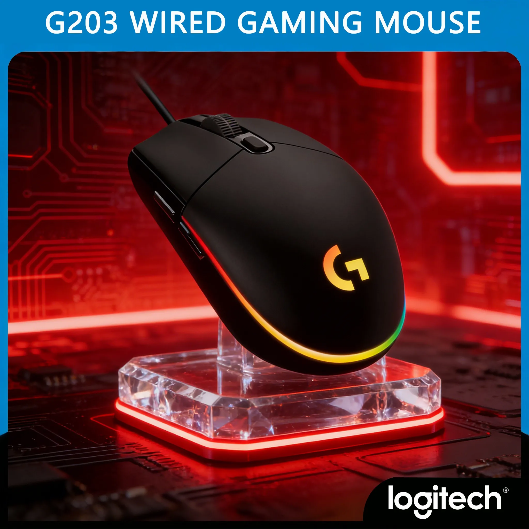 

Logitech G203 — совместим с Windows, Mac и Chrome OS