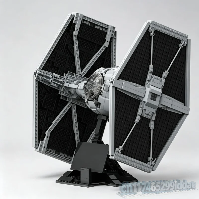 NEW 1714PCS Large Scale Space Interceptor Building Blocks Model DIY Assembly Display Collection Creative Educational Gift Toy