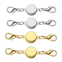 5Pcs Round Locking Magnetic Clasps Necklace Closures Bracelet Extender Connector For DIY Woman Jewelry Making Accessories