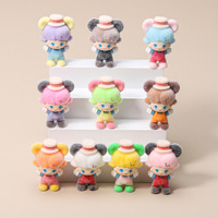 Flocking Mickey Dimo Diy Accessories Micro-Landscape Cute And Adorable Particle Dolls Blind Bags Handmade Resin Small Ornaments