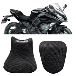 For Kawasaki Z 650 Z650 Ninja650 Ninja 650 motorcycle seat cover Nylon Fabric Saddle Protector Cushions scooter mesh Seat Covers