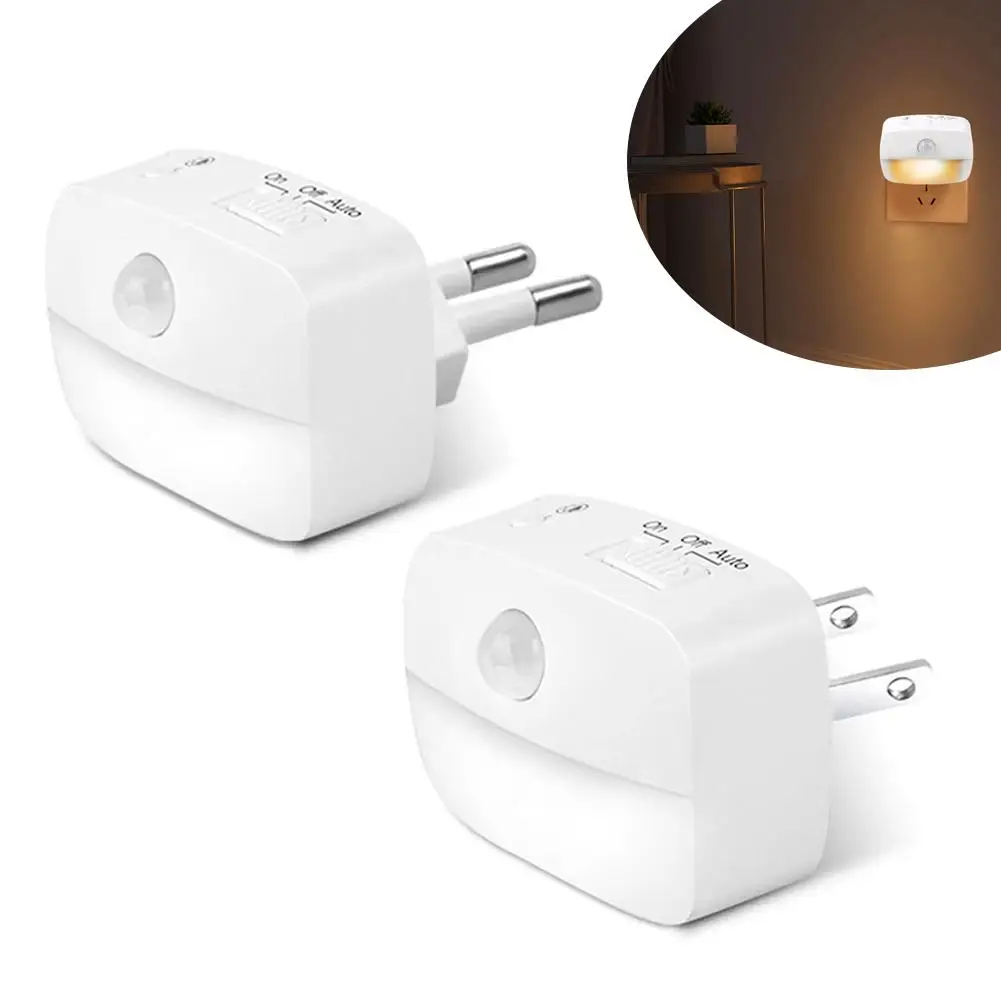 スマートセンシング LED ナイトライト 220V EU/US プラグソケットランプ子供用ナイトライトワイヤレス壁ベッドサイド寝室ナイトランプ