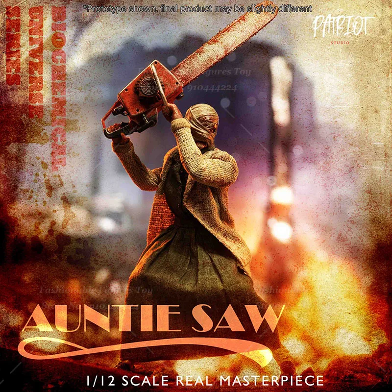 Patriot Studio 1/12 Scale Soldierterrifying Chainsaw Killer Uncle Aunt  Adventure Game Dolls 6"" Action Figure Body Collection