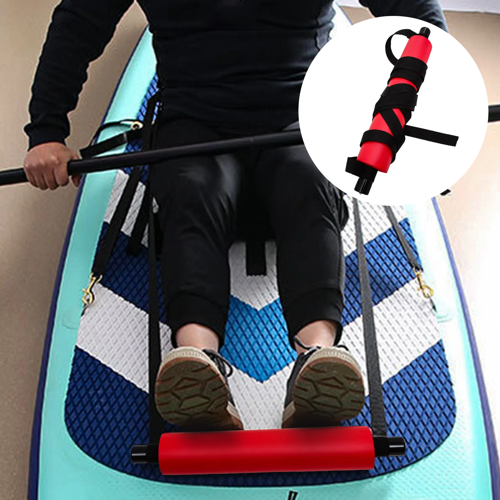 

Pedal for Kayak Cushion Foot Paddle Board Boating Footrest Seat Red EVA Thickened Design Portable Accessories Kayaking Rubber