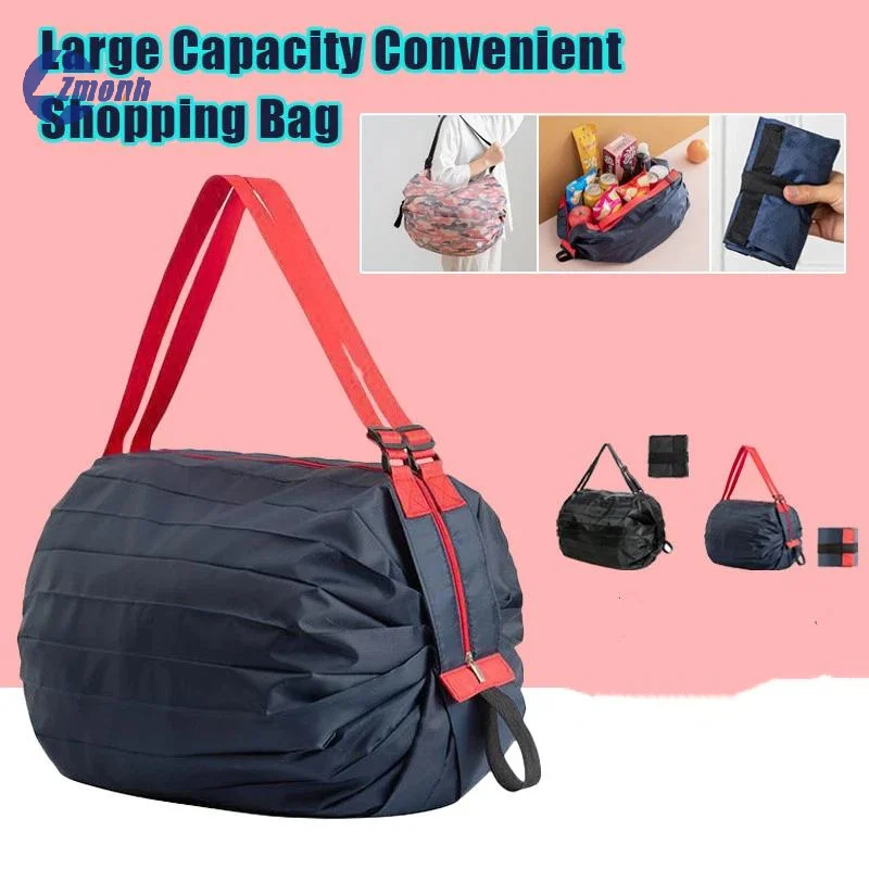 Foldable Ultra Light Shopping Bag Travel One Shoulder Portable Large Grocery Bag Supermarket Eco-friendly Shopping Bag Portable