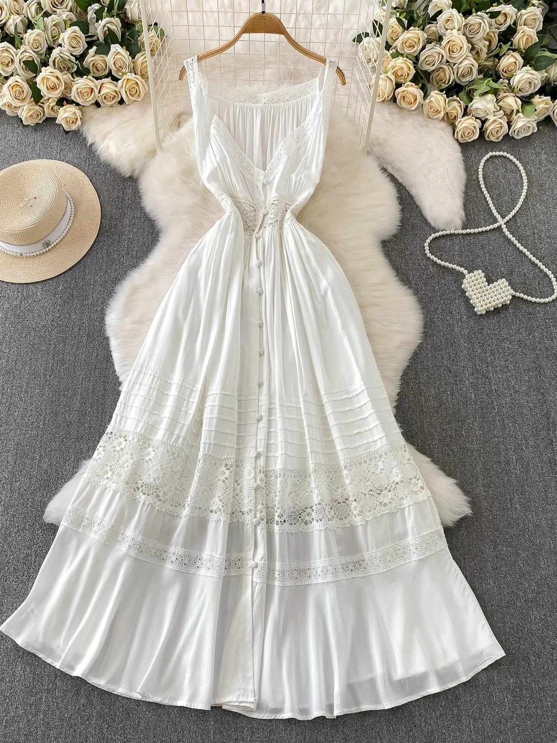 

Сексуальная ажурная кружевная юбка с v-образным вырезом на бретельках, женская осенне-зимняя расклешенная юбка больших размеров с завязкой на талии, праздничная юбка Dr