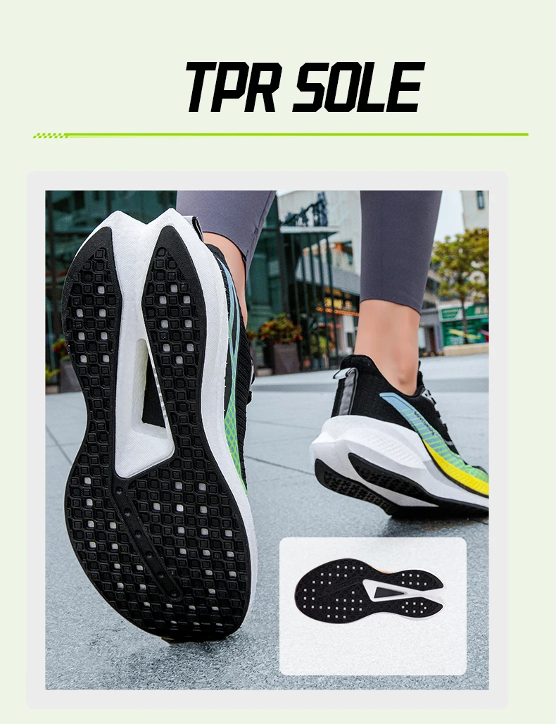 Marathon-Laufschuhe für Herren, Sport-Carbonsohle, atmungsaktiv, leicht, bequem, Damen-Sportschuhe mit Dämpfung und Stabilität – Detail 16