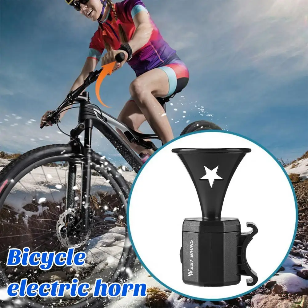 

Bicycle Electric Horn Bike Safety Alarm Versatile Durable Bike Electric Horn High Decibel Multiple Modes Waterproof for Bicycles