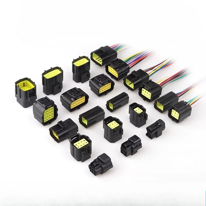 

Комплект автомобильных водонепроницаемых разъемов: штекер и гнездо, для подключения проводки