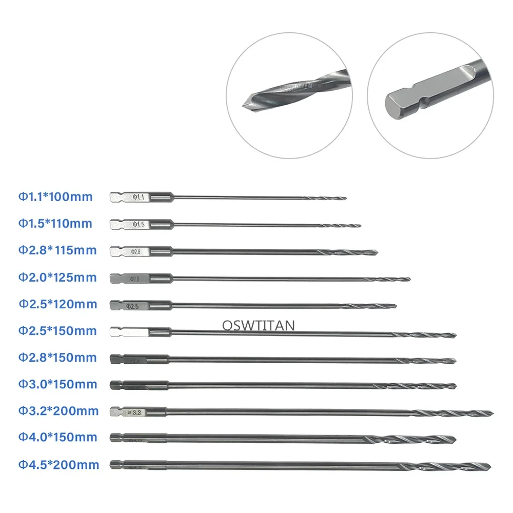AO Bone Drills Bits AO Orthopedic Bone Drill Bit Veterinary Surgical Instruments