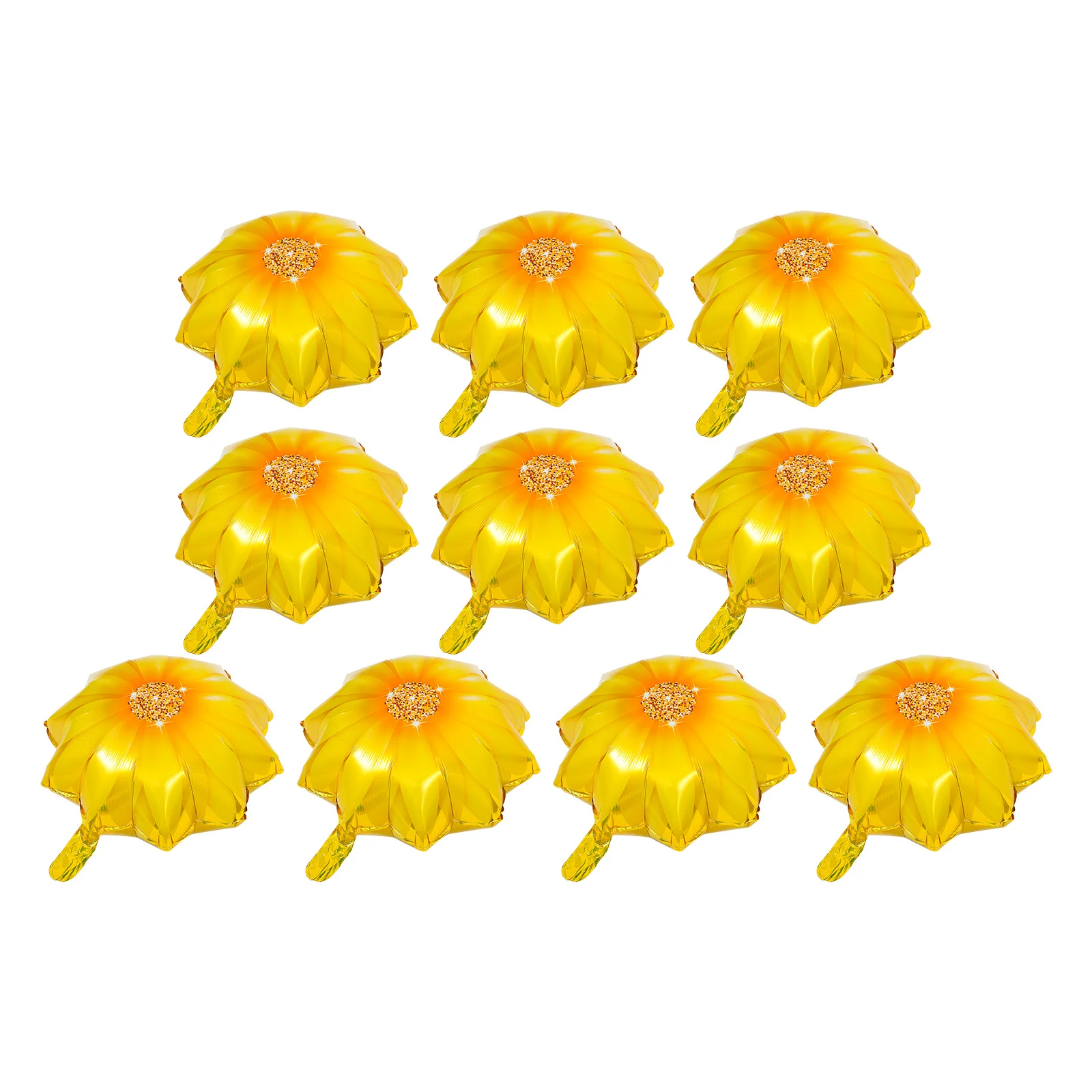 

10Pcs Aluminium Film Balloons Sunflower Shape Balloon Decor Party Decoration Birthday Balloons Flower Shape Balloon