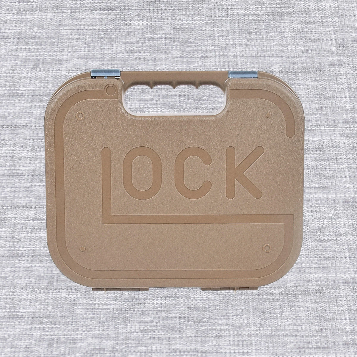 Glock ABS เคสใส่ปืนพก, กล่องใส่ปืนเปลือกแข็งยุทธวิธีกล่องจัดเก็บอุปกรณ์บุโฟมสำหรับล่าสัตว์ที่ใส่อุปกรณ์เสริมปืนอัดลม