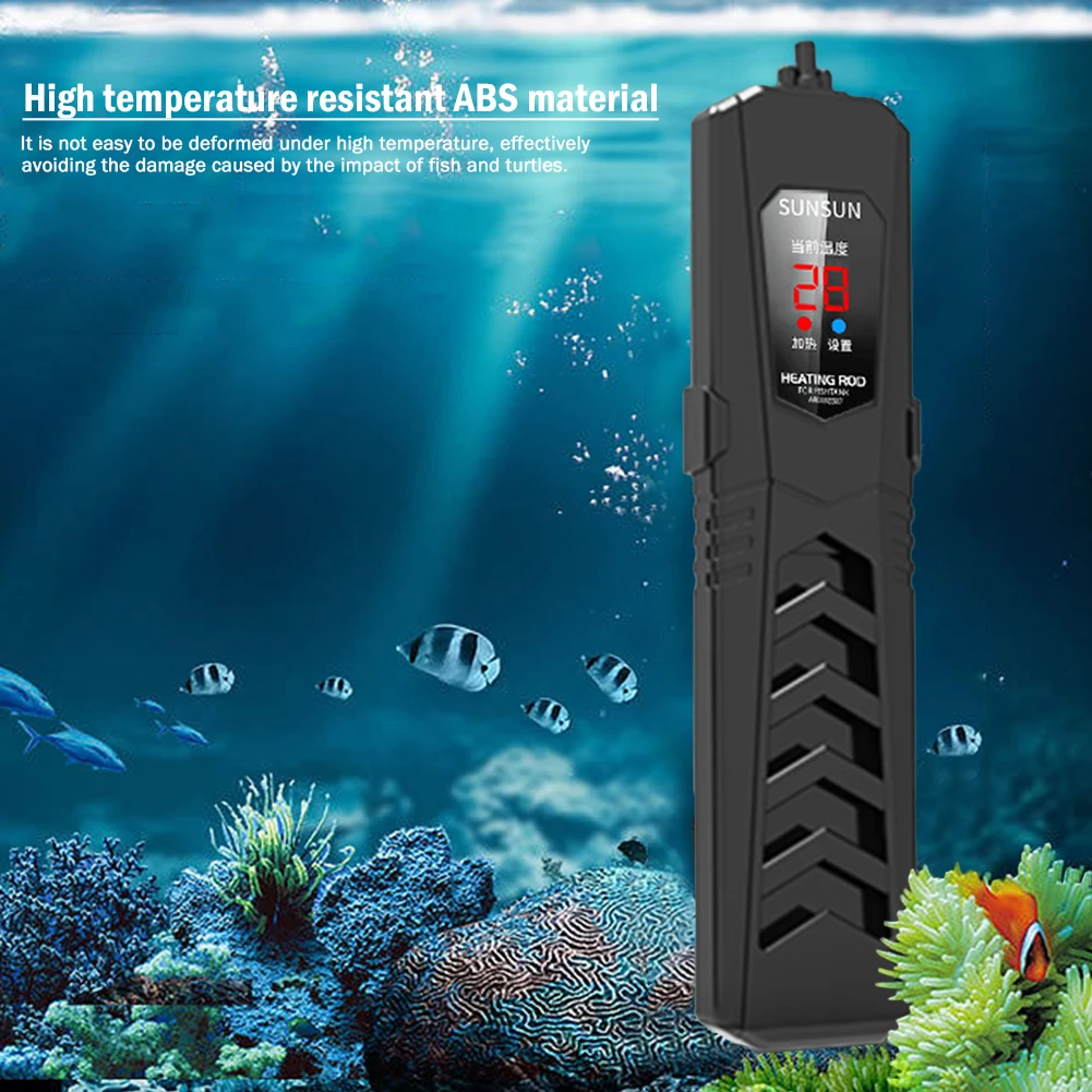 50-1000W Aqua Tank Thermostat Explosionproof Submersible Fish Tank Heater Thermostat Temperature Adjustment for Fish/Turtle Tank