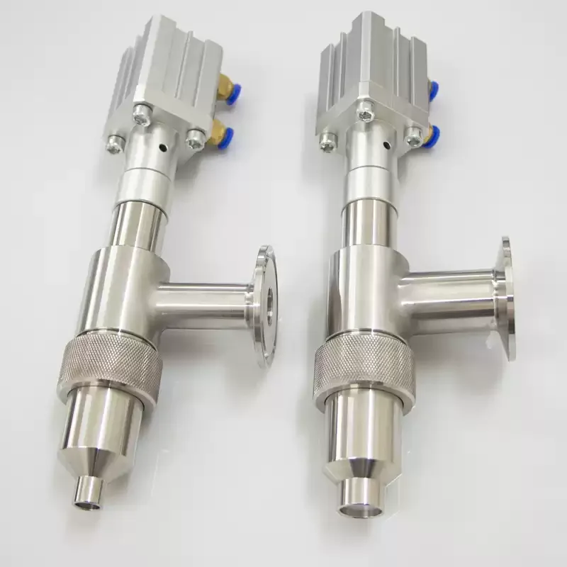 Anti-drip filling head, chuck straight head, pneumatic filling machine accessories 304 stainless steel discharge nozzle