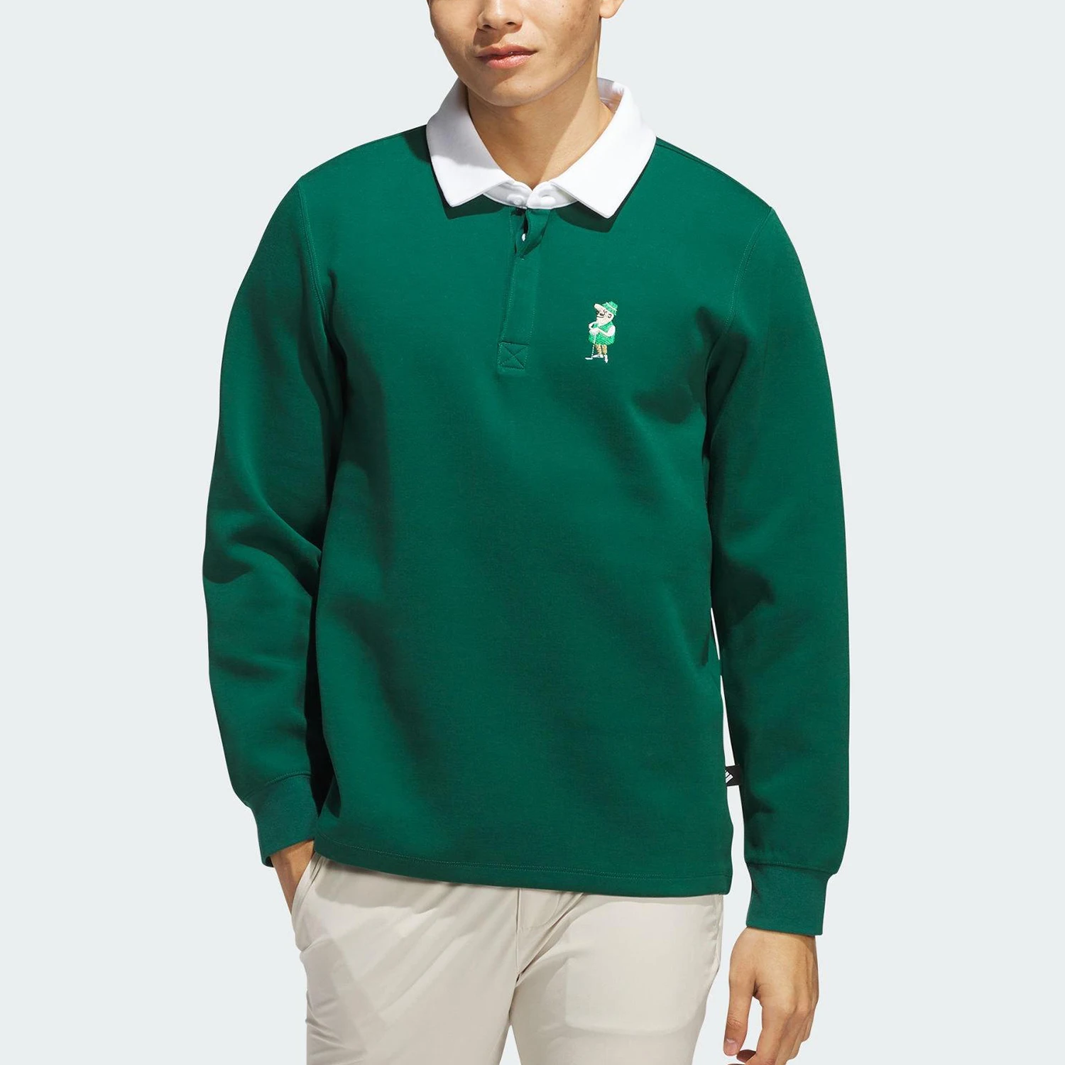 

Оригинальная мужская рубашка-поло Adidas CHIP RUGBYLS с длинными рукавами для гольфа JJ4199